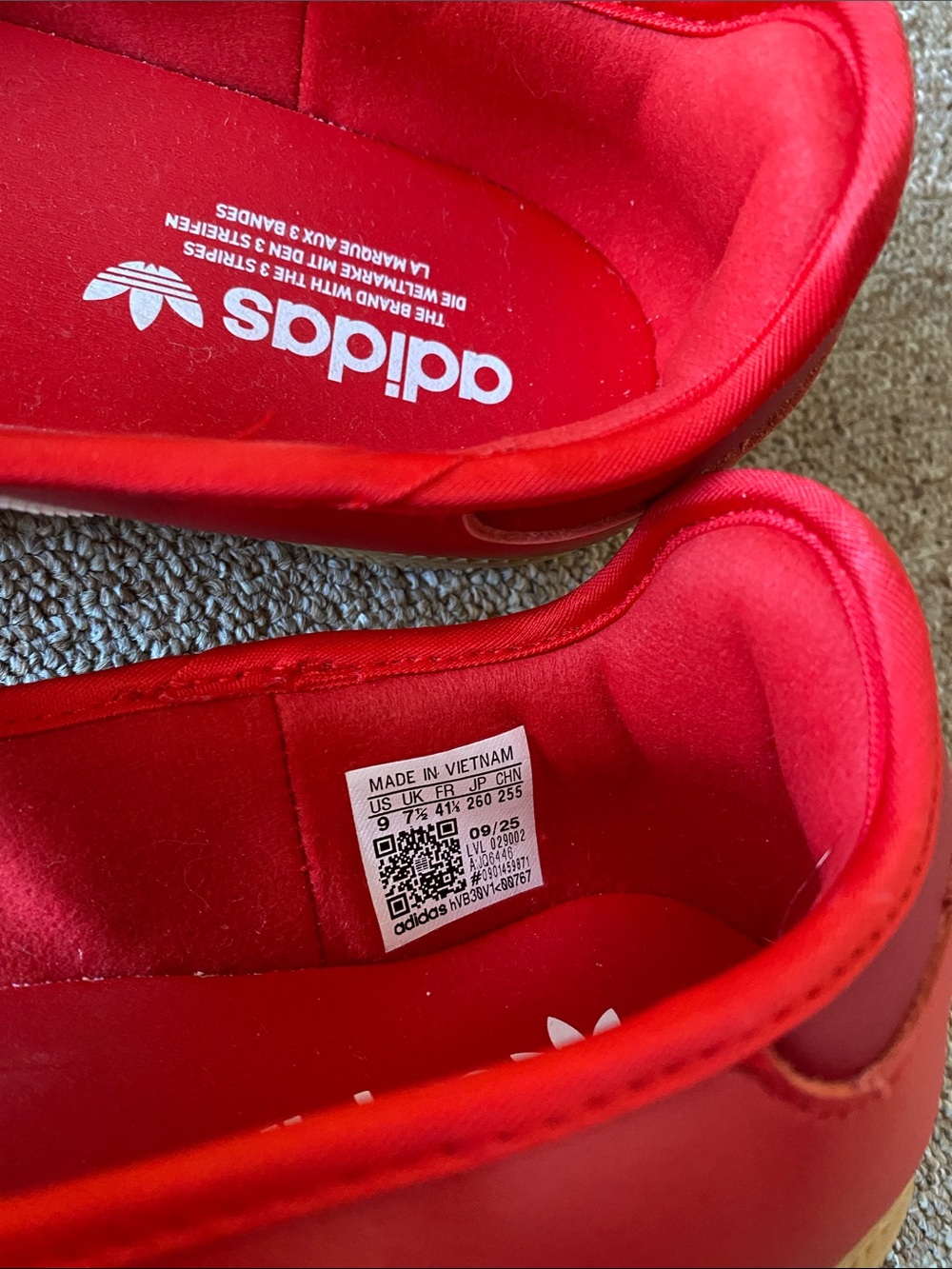 Brand New adidas Red Mary Jane Sneakers - Picture 3 of 3